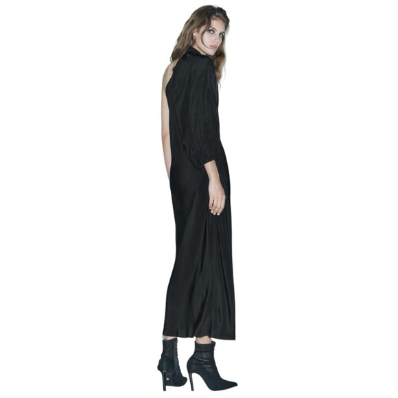 Zara Studio Limited Edition Asymmetrical Maxi Dress - Picture 4 of 16